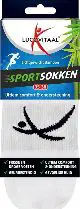 LUCOVITAAL BAMBOE SPORTSOKKEN 35-38 WIT 1 PAAR