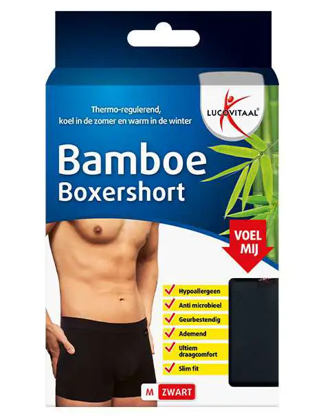 LUCOVITAAL BAMBOE BOXERSHORT MT S 1 STUK