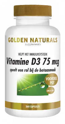 GOLDEN NATURALS VITAMINE D3 75MCG 360ST