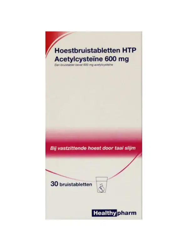 HEALTHYPHARM HOESTBRUISTABLETTEN ACETYLCYSTEINE 30ST