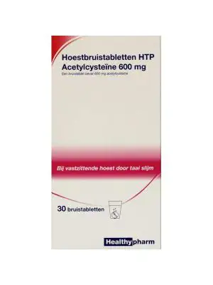 HEALTHYPHARM HOESTBRUISTABLETTEN ACETYLCYSTEINE 30ST
