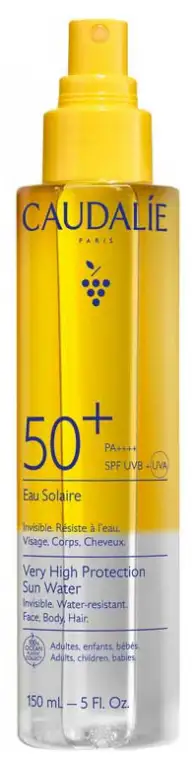 CAUDALIE ZONNEWATER ZEER HOGE BESCHERMING SPF50+ 150ML