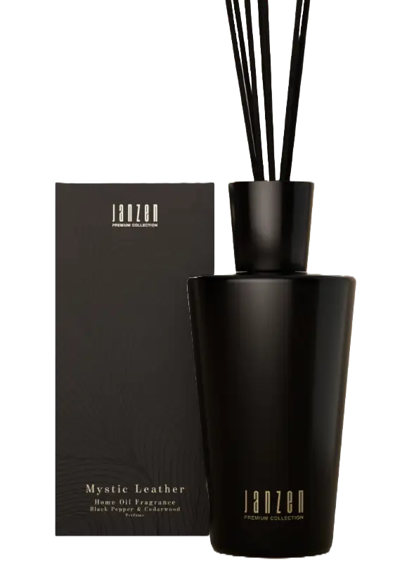 JANZEN HOME FRAGRANCE STICKS MYSTIC LEATHER PREMIUM BLACK