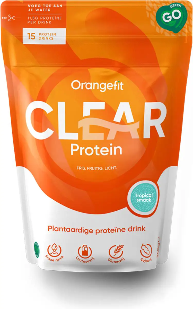 ORANGF CLEAR PROTEIN TROPICAL 240G