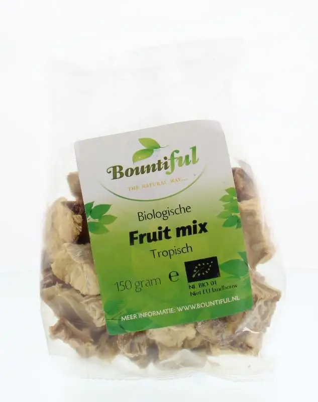 BOUNTIFUL FRUIT MIX TROPISCH BIO 150GR