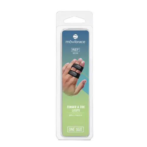 MOVIBRACE VINGER TEEN BANDAGE ZWART SUPPORT