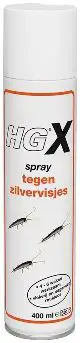 HG X SPRAY TEGEN ZILVERVISJES 400 INSECTICIDEN