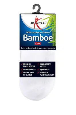 LUCOVITAAL BAMBOE ENKELSOK WIT 1