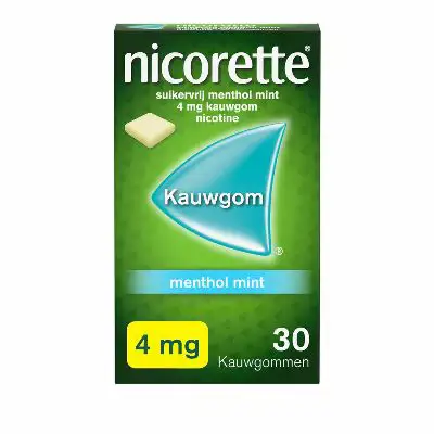 NICORETTE KAUWGOM 4MG MENTHOL 30