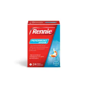 RENNIE KAUWTABLET PEPERMUNT 24 24