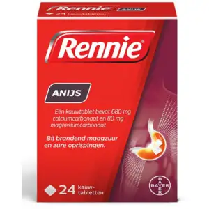 RENNIE KAUWTABLET ANIJS 24ST 24