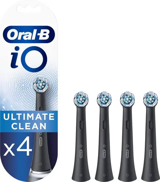 ORAL-B IO ULTIMATE CLEAN BLACK OPZETBORSTEL 4ST