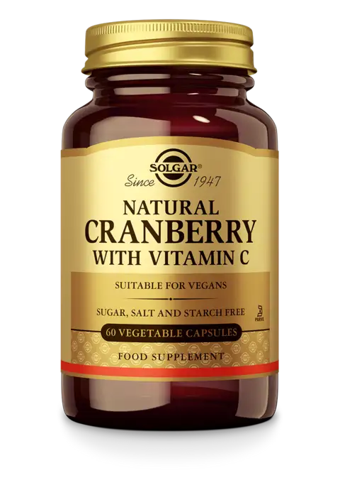 SOLGAR CRANBERRY WITH VITAMIN C 60ST