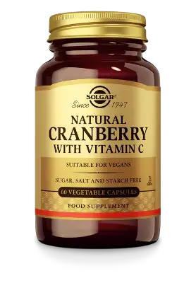 SOLGAR CRANBERRY WITH VITAMIN C 60ST