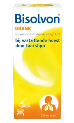 BISOLVON DRANK 8MG BROOMHEXINE 200ML