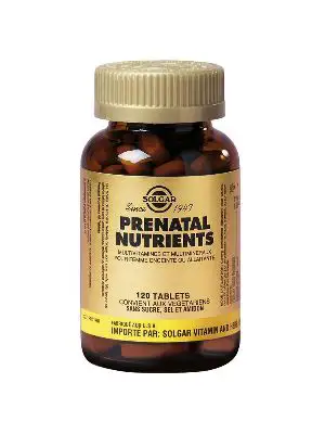 SOLGAR PRENATAL NUTRIENTS 120ST