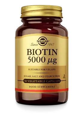 SOLGAR BIOTIN 5000MCG 50ST